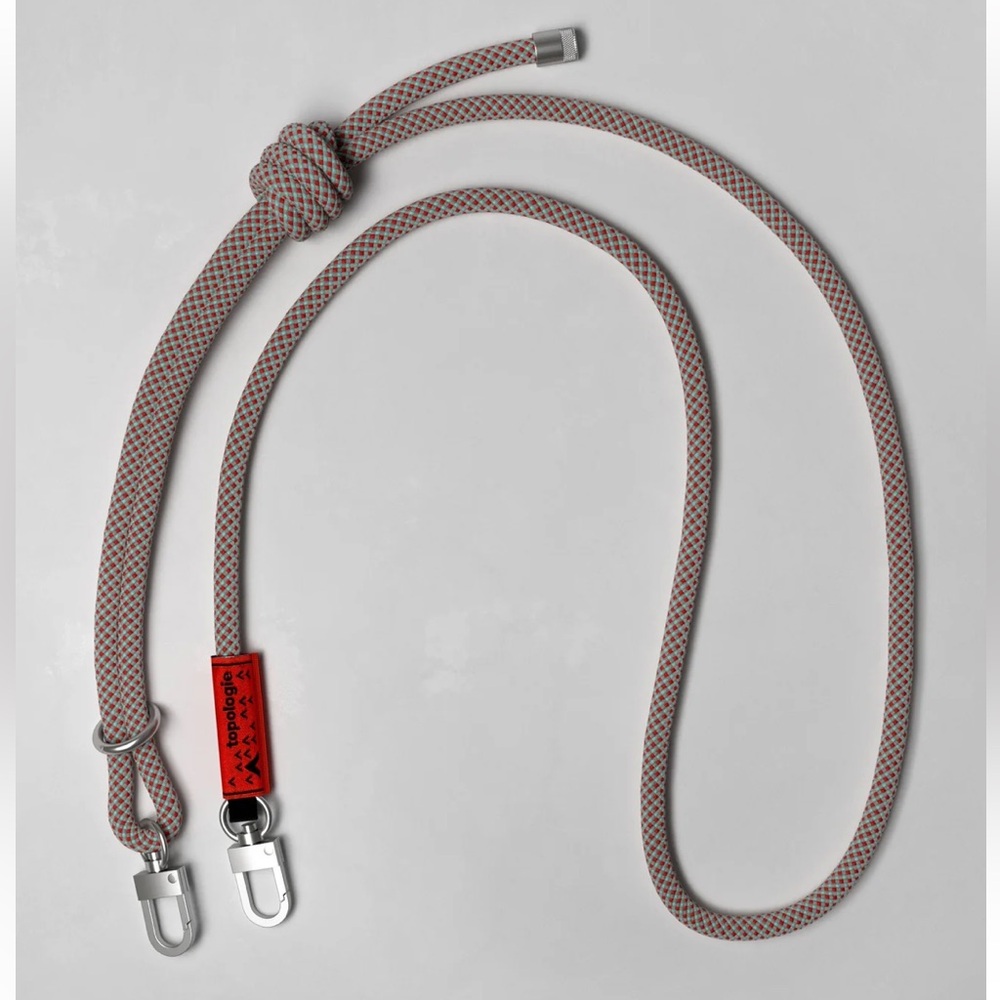 Topologie 8.0mm Strap - grey red blue lattice